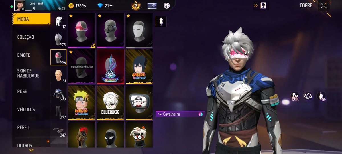 Print de conta gemada Free Fire 1